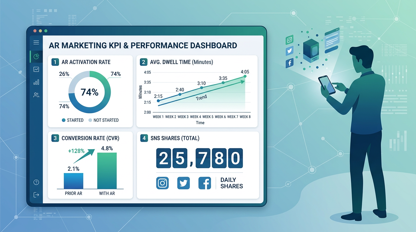 AR施策のKPIダッシュボード