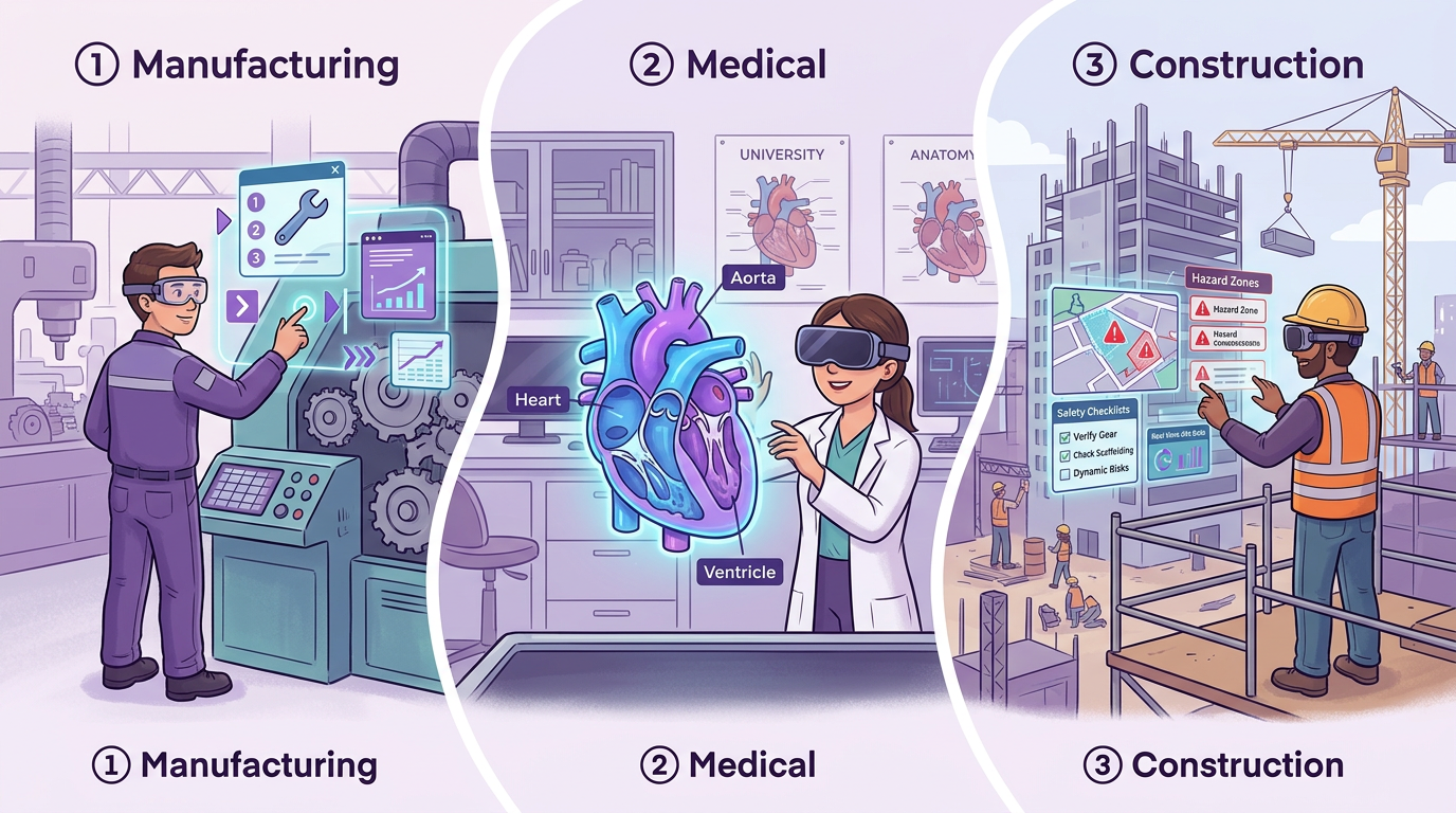 業界別AR研修の導入事例