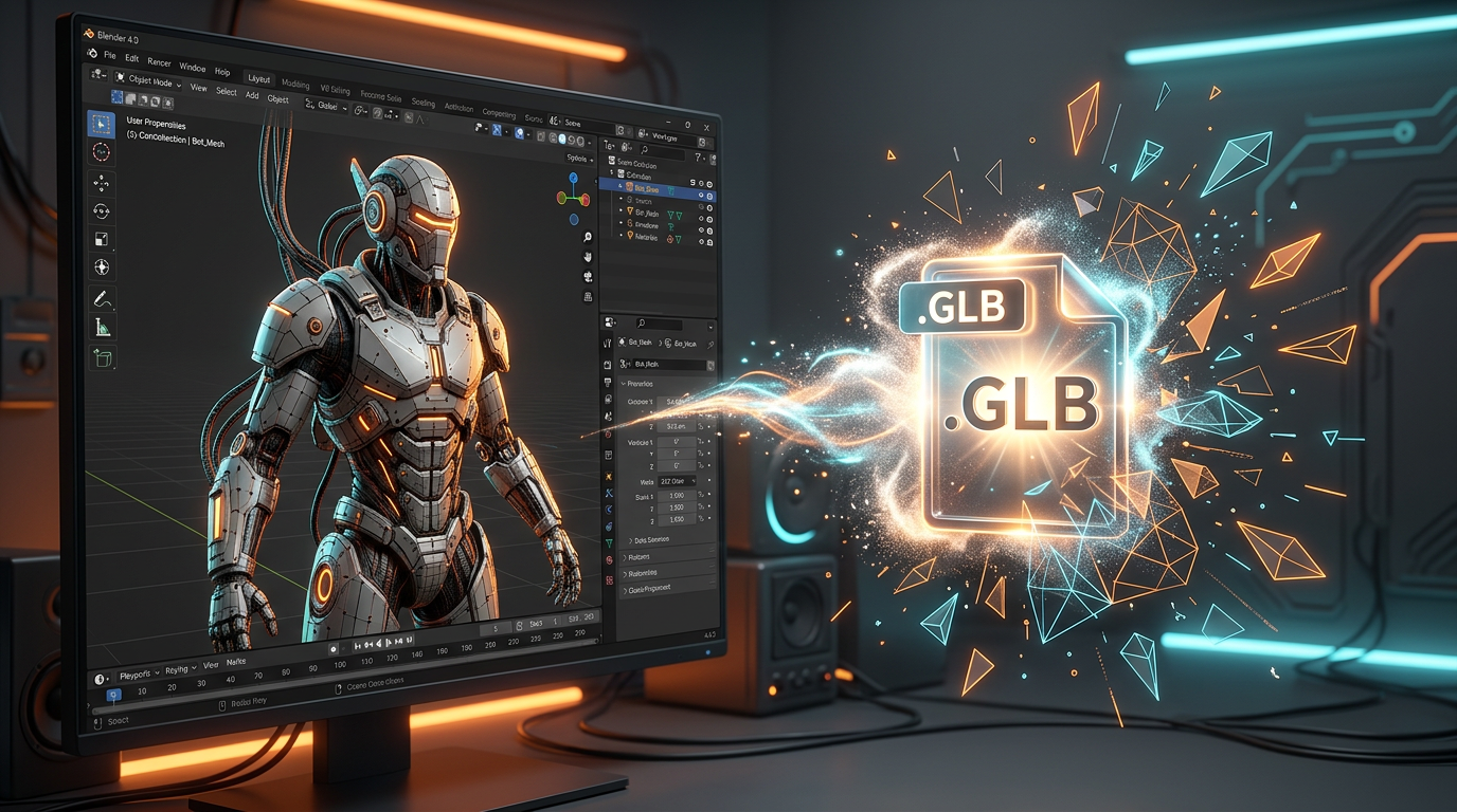 GLBファイル作成の流れ