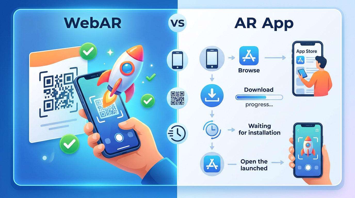 WebAR vs ARアプリの比較